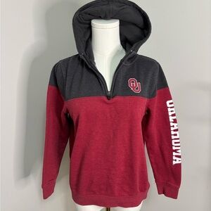 Oklahoma youth small 8/10 Red and Gray Hoodie Sweater